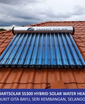 Smartsolar best solar water heater installed at Bukit Gita Bayu, Seri Kembangan.-min